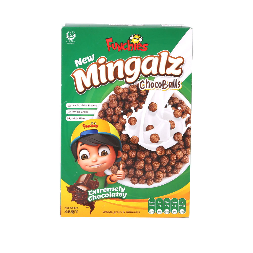 FUNCHIES MINGALZ CEREAL CHOCOBALLS 330 GM