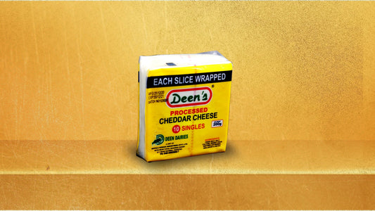 DEENS PROCESSED CHEDDAR CHEESE SLICE 10S 200 GM