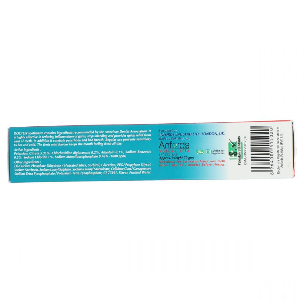 DOCTOR TOOTH PASTE FLUORIDE BRUSH PACK 70 GM