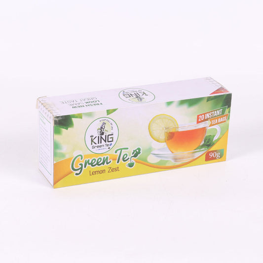 KING GREEN TEA BAGS LEMON ZEST 20S