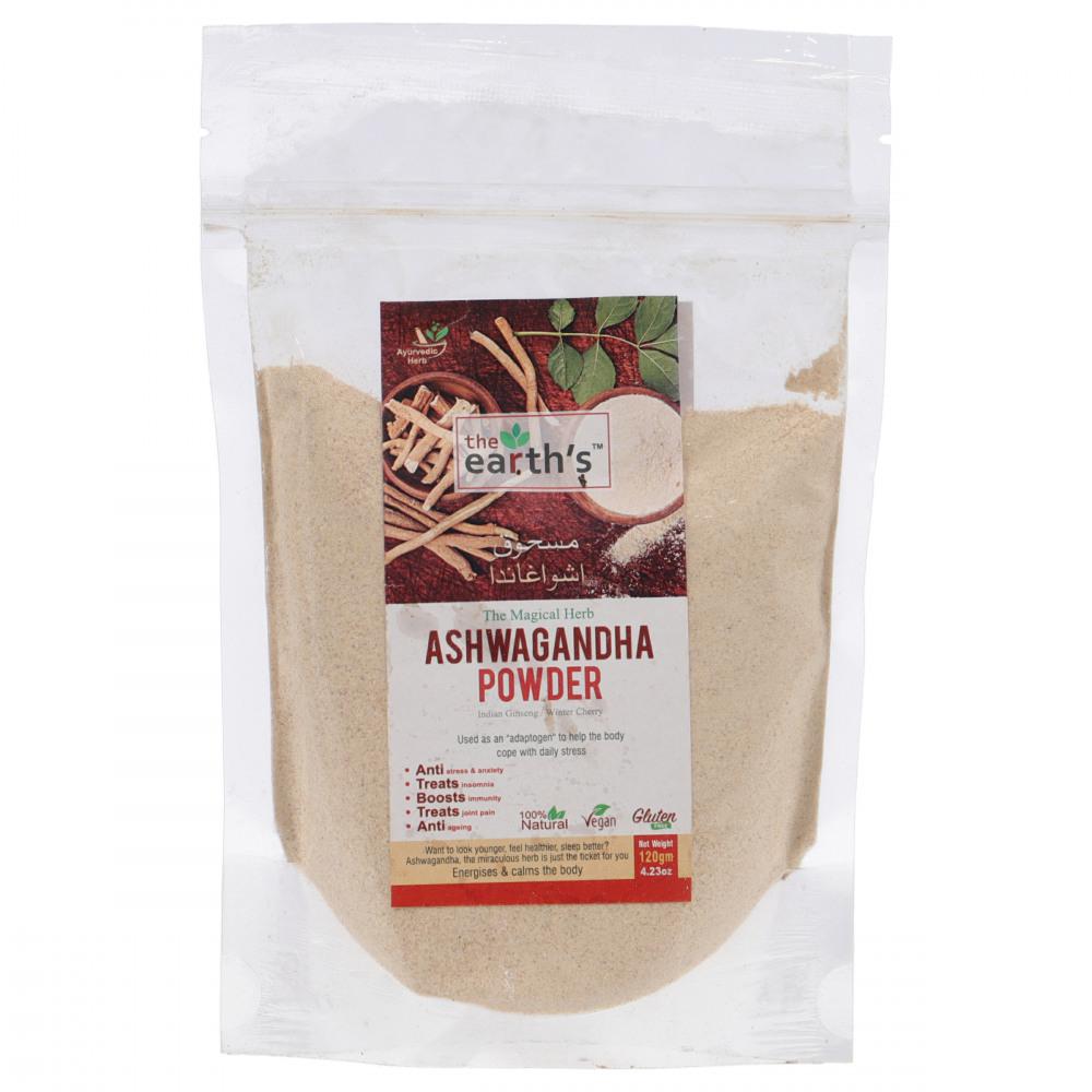 THE EARTHS POWDER ASHWAGANDHA MAGICAL HERBS 120 GM