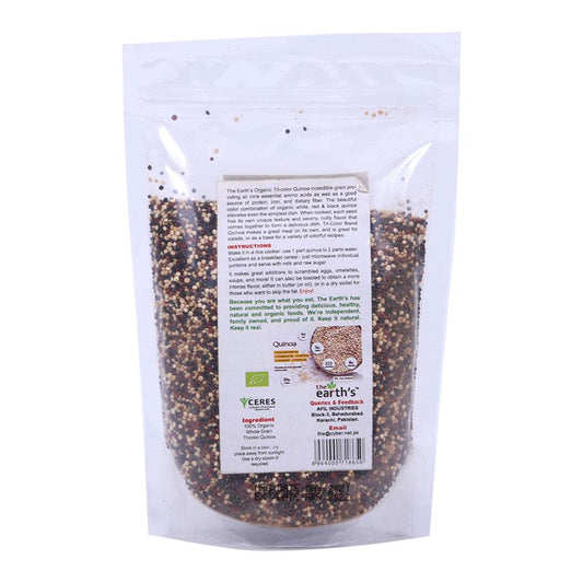 THE EARTHS QUINOA TRI COLOR ORGANIC 250 GM