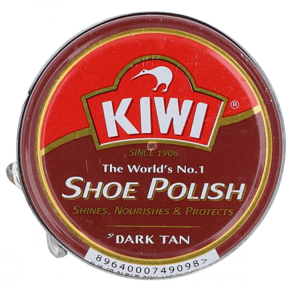 KIWI SHOE POLISH DARK TAN TIN 45 ML