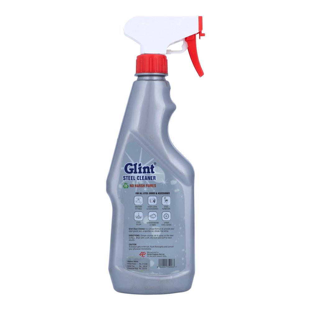 GLINT STEEL CLEANER NO HARSH FUMES 500 ML