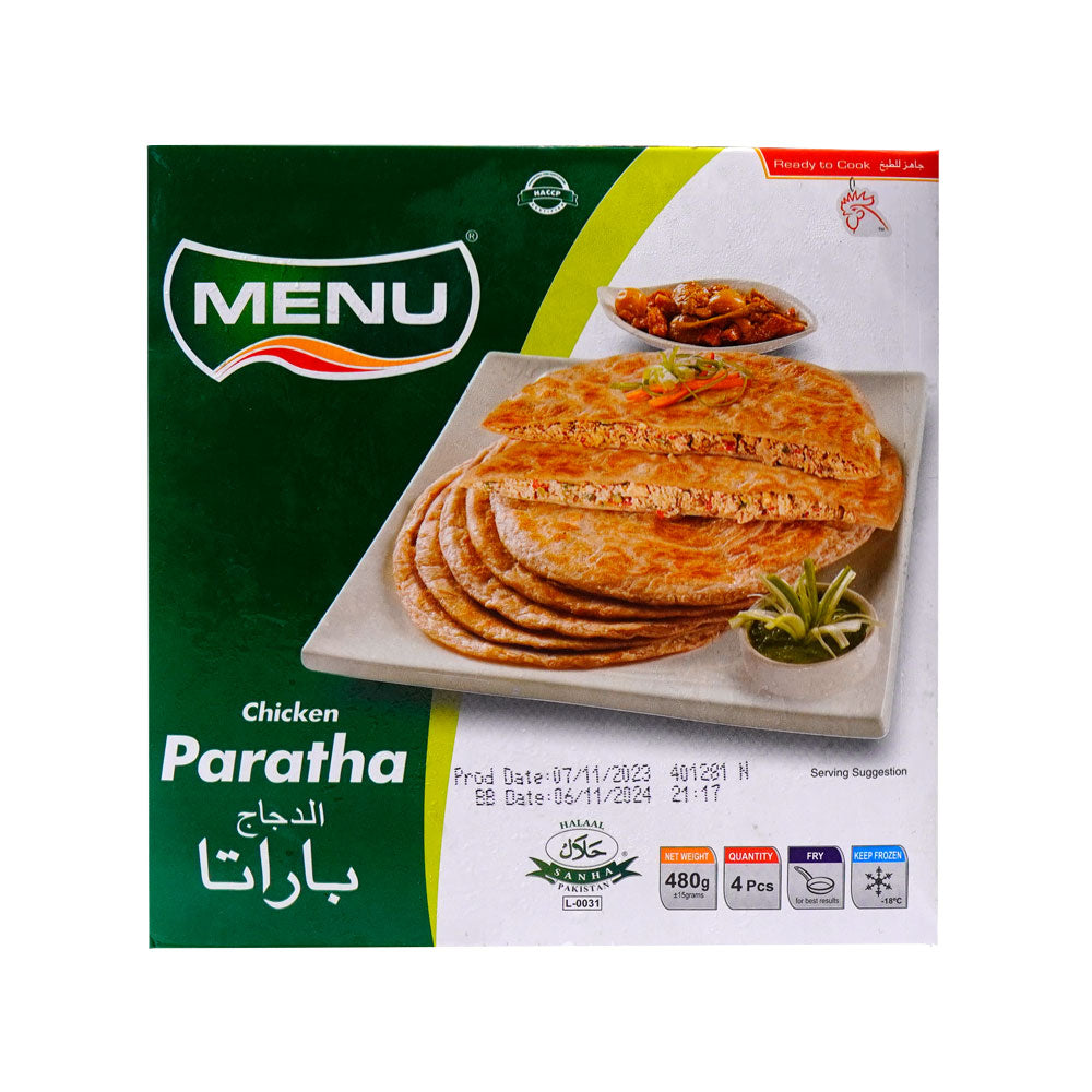 MENU CHICKEN PARATHA 4 PCS 480 GM