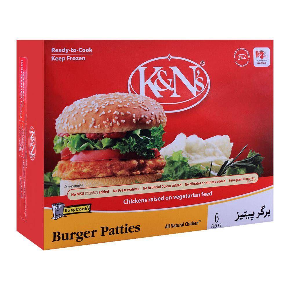 K&N's  BURGER PATTIES 6 PCS 400GM