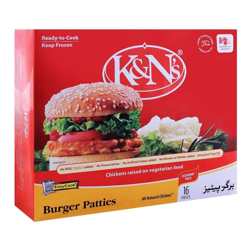 K&N's BURGER PATTIES 16 PCS 1.07KG