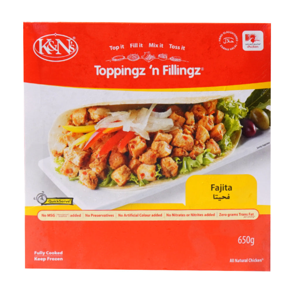 K&N's TOPPINGZ N FILLINGZ FAJITA  650 GM