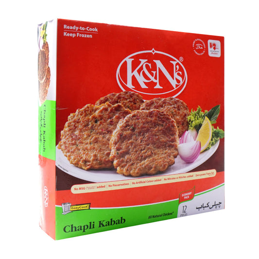 K AND N CHAPLI KABAB 12 PCS 900 GM