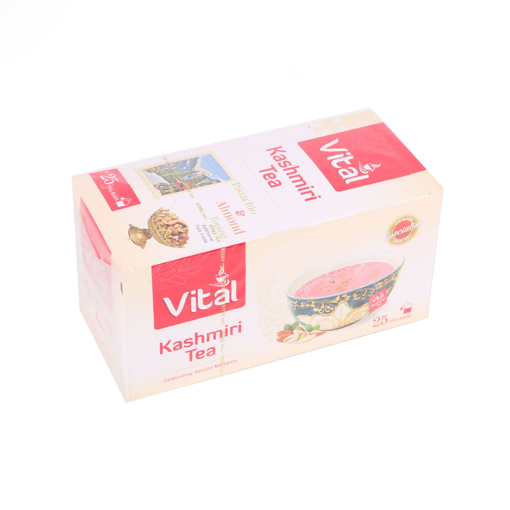 VITAL KASHMIRI TEA PISTACHIO AND ALMOND 25 BAGS 50GM