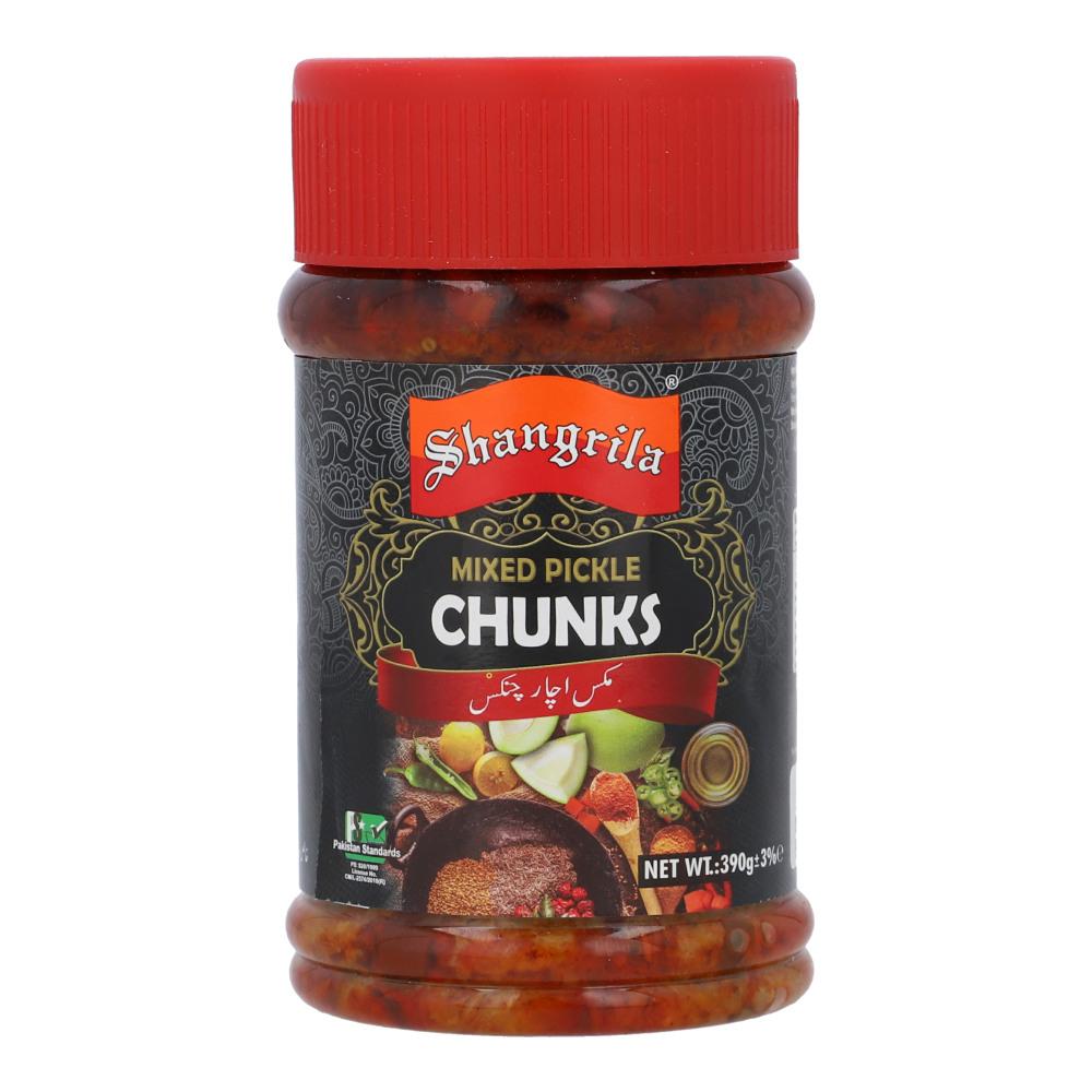 SHANGRILA MIXED PICKLE CHUNKS JAR 390GM