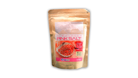 HUBSALT PINK ROCK SALT COARSE 500GM