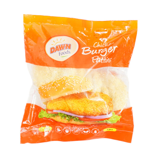 DAWN CHICKEN BURGER PATTIES 6 PCS PACK 372 GM