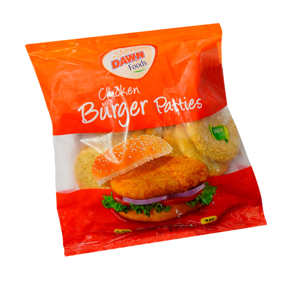 DAWN CHICKEN BURGER PATTIES VALUE PACK 16 PCS 992 GM