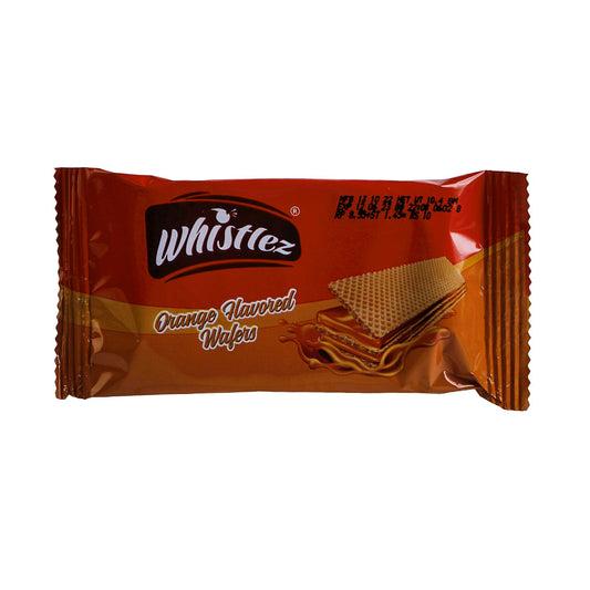 WHISTLEZ WAFERS ORANGE SNACK PACK