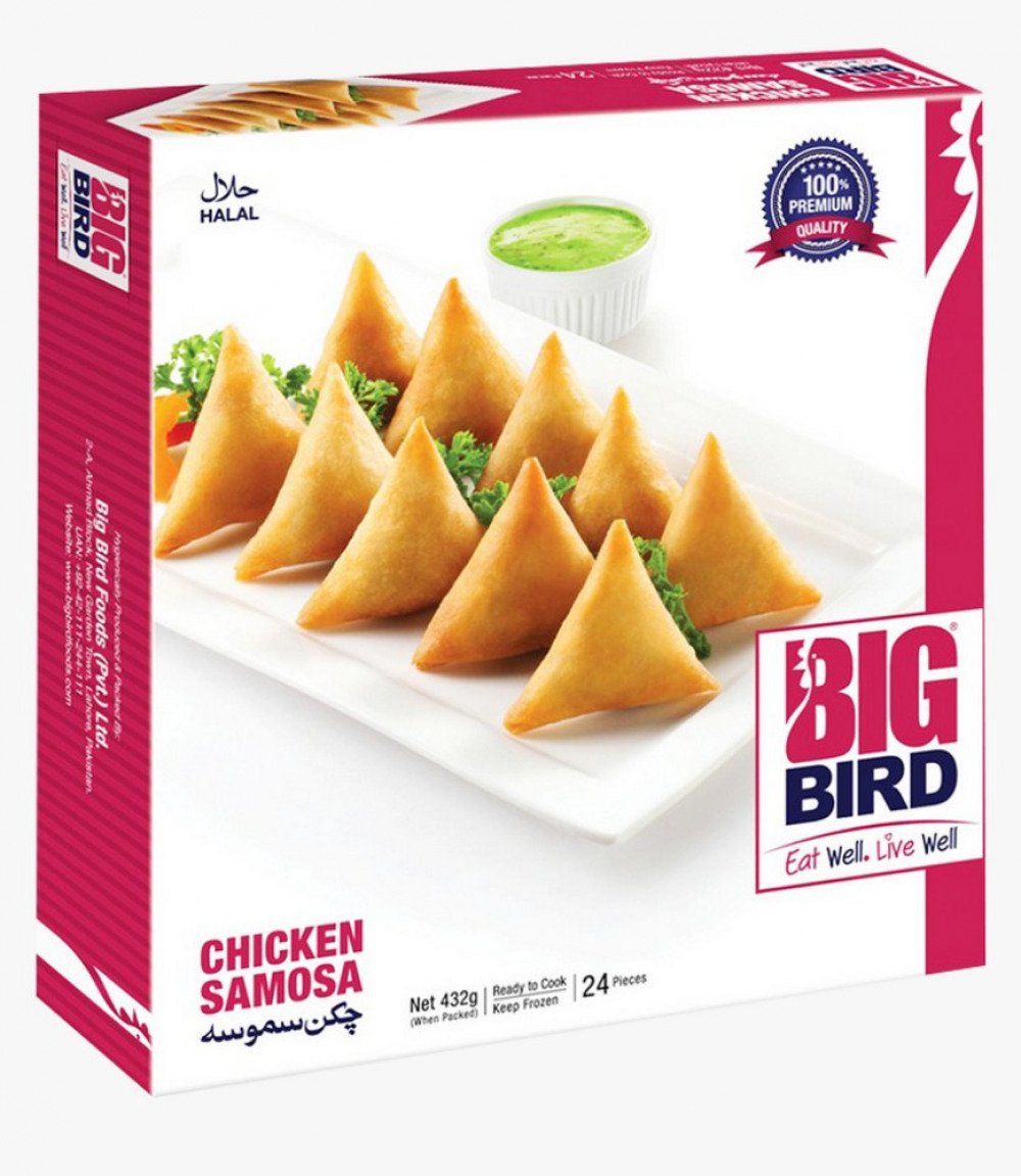 BIG BIRD CHICKEN SAMOSA 24 PCS 432 GM