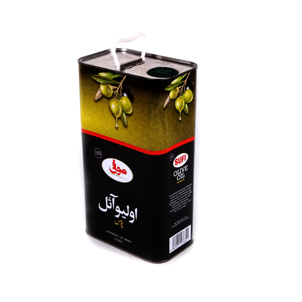 SUFI POMACE OLIVE OIL TIN 3 LTR