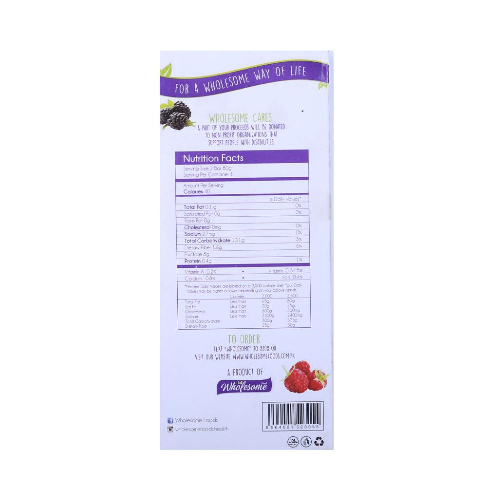 WHOLESOME POPBAR BLACKBERRY - RASPBERRY 80G