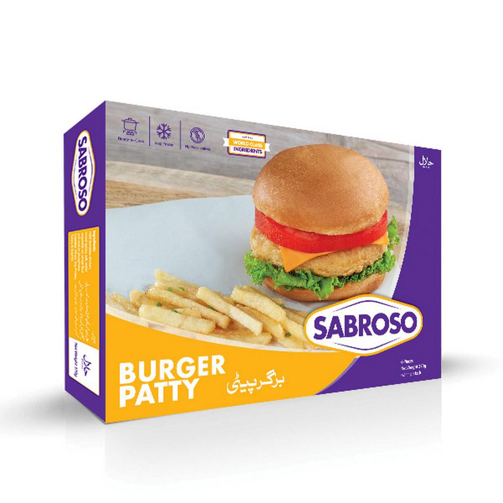 SABROSO BURGER PATTY 6 PCS 370 GM