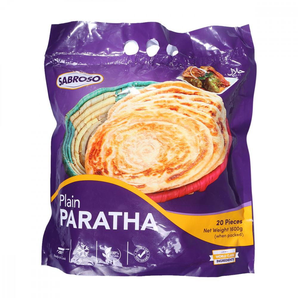 SABROSO PLAIN PARATHA 20 PCS 1600 GM