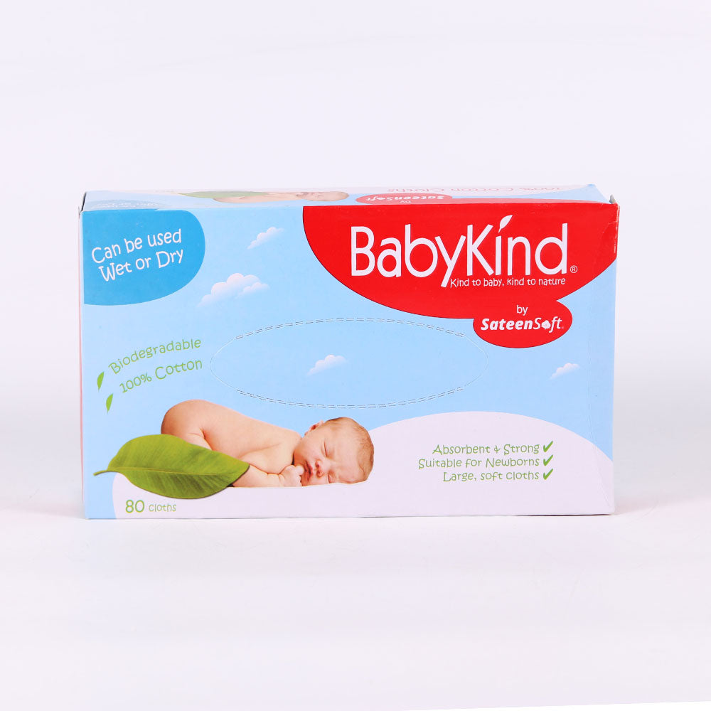 SATEENSOFT BABYKIND BABY WIPES BOX 70S