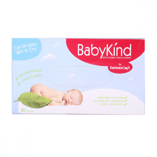 SATEENSOFT BABYKIND BABY WIPES BOX 70S