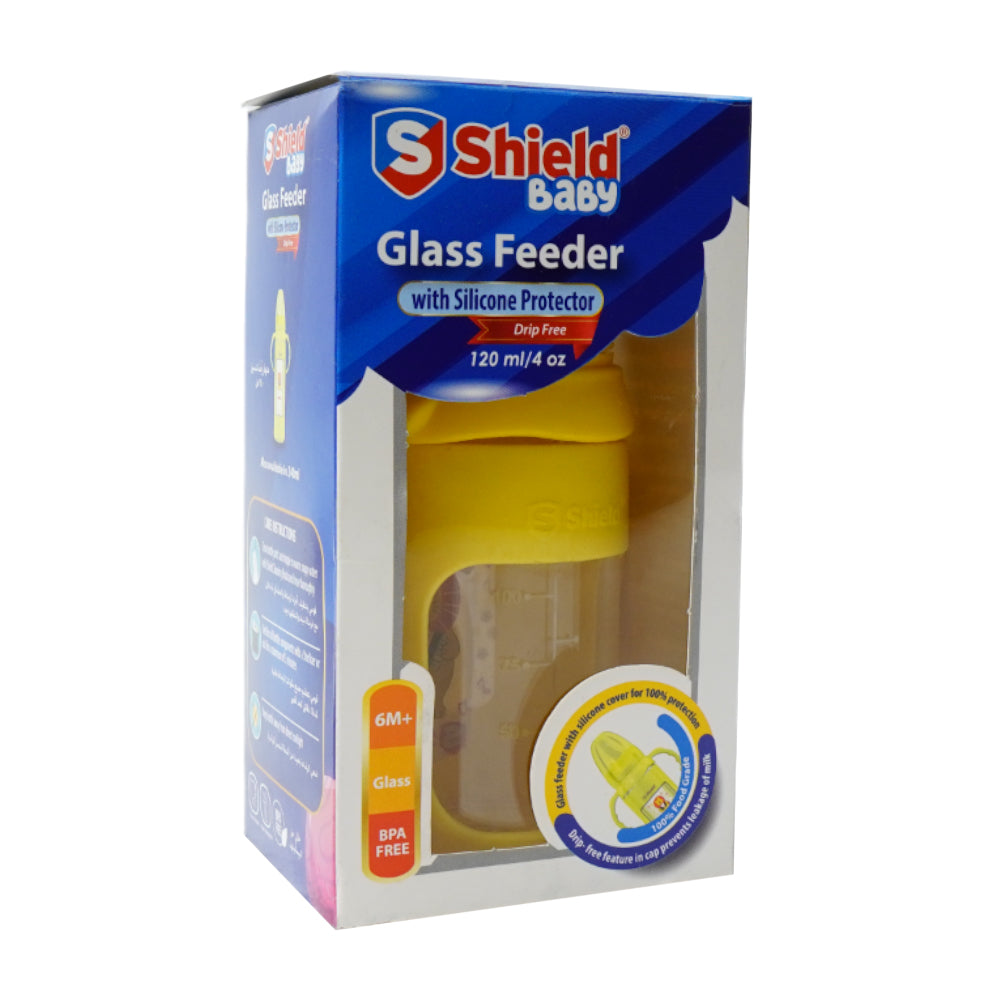 SHIELD BABY GLASS FEEDER 120 ML