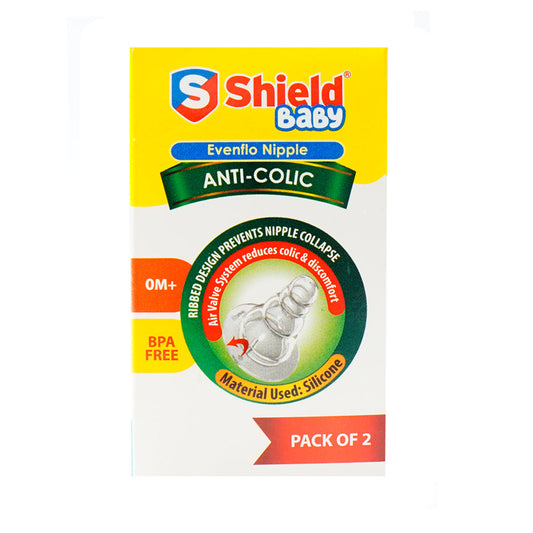 SHIELD BABY NIPPLE ANTI-COLIC PACK OF 2