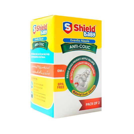 SHIELD BABY NIPPLE ANTI-COLIC PACK OF 2