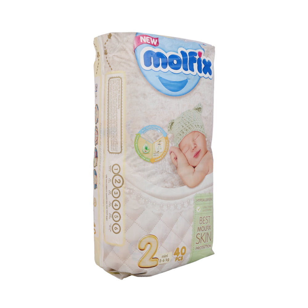 MOLFIX DIAPERS MINI NO2 3-6 KG 38 PCS