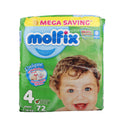 MOLFIX DIAPERS 4 MAXI 7-14 KG 72PCS