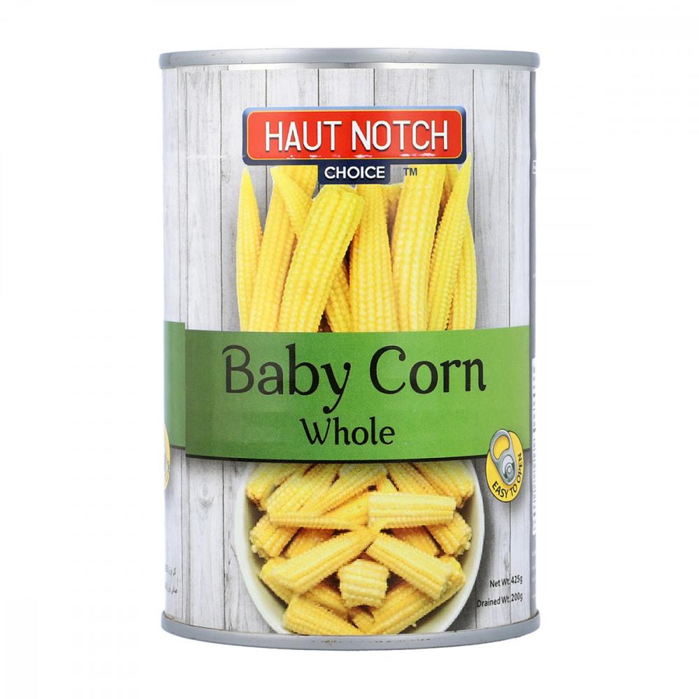 HAUT NOTCH CHOICE BABY CORN WHOLE 425 GM