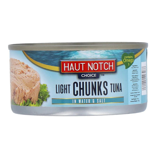 HAUT NOTCH CHOICE TUNA LIGHT CHUNKS IN WATER AND SALT 170GM