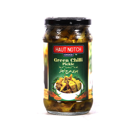 HAUT NOTCH CHOICE GREEN CHILLI PICKLE 330 GM