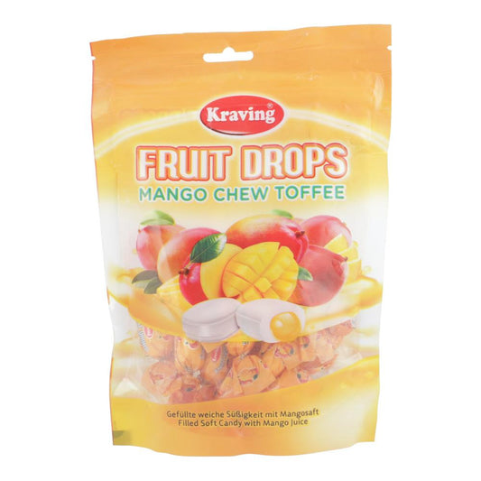 KRAVING FRUIT DROP MANGO CHEW TOFFEE 100GM