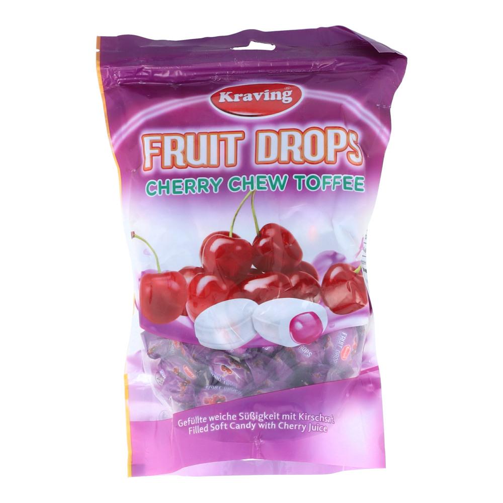 KRAVING FRUIT DROP CHERRY CHEW TOFFEE 250GM