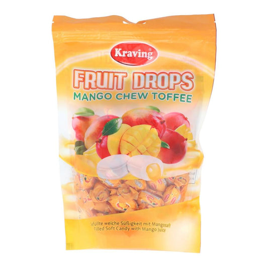 KRAVING FRUIT DROP MANGO CHEW TOFFEE 250GM