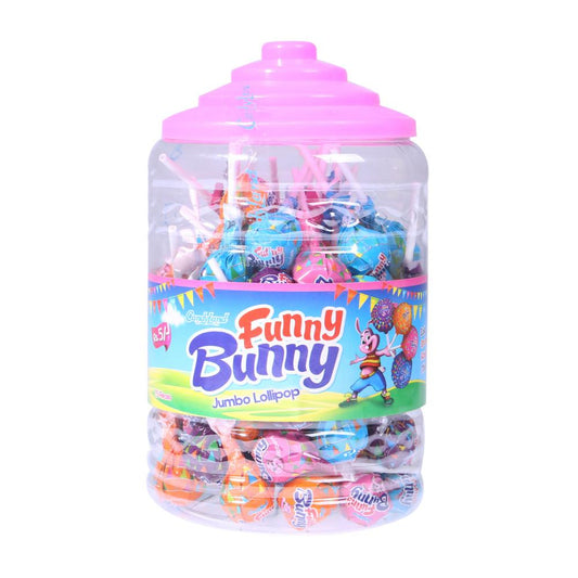 CANDYLAND FUNNY BUNNY JUMBO LOLLIPOP 750GM