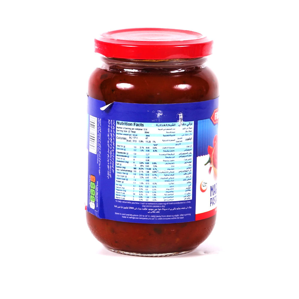 FRESH ST MARINARA PASTA SAUCE JAR 380GM