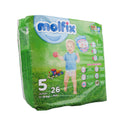 MOLFIX DIAPERS JUNIOR NO5 11-18 KG 26 PCS