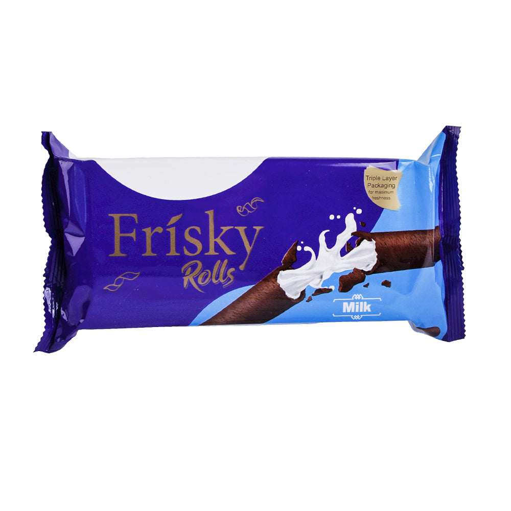 FRISKY MILK CREAM ROLLS BISCUIT 86.4GM