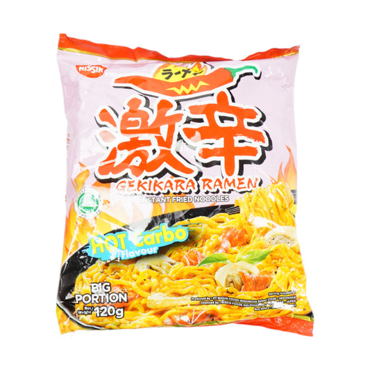 NISSIN GEKIKARA RAMEN NOODLES HOT CARBO 120 GM