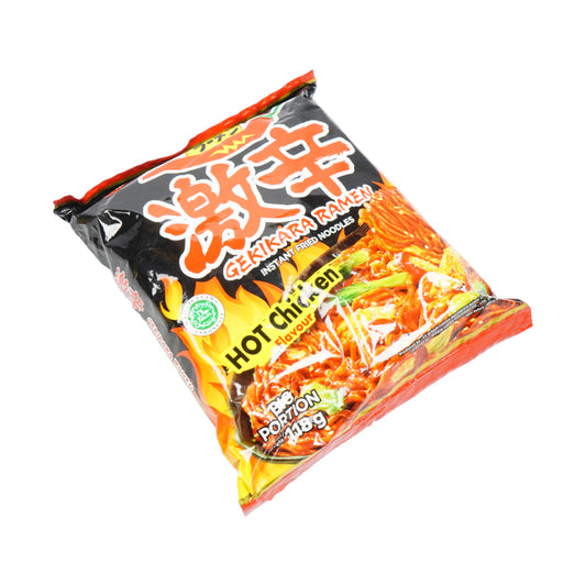 NISSIN GEKIKARA RAMEN NOODLES HOT CHICKEN 118 GM