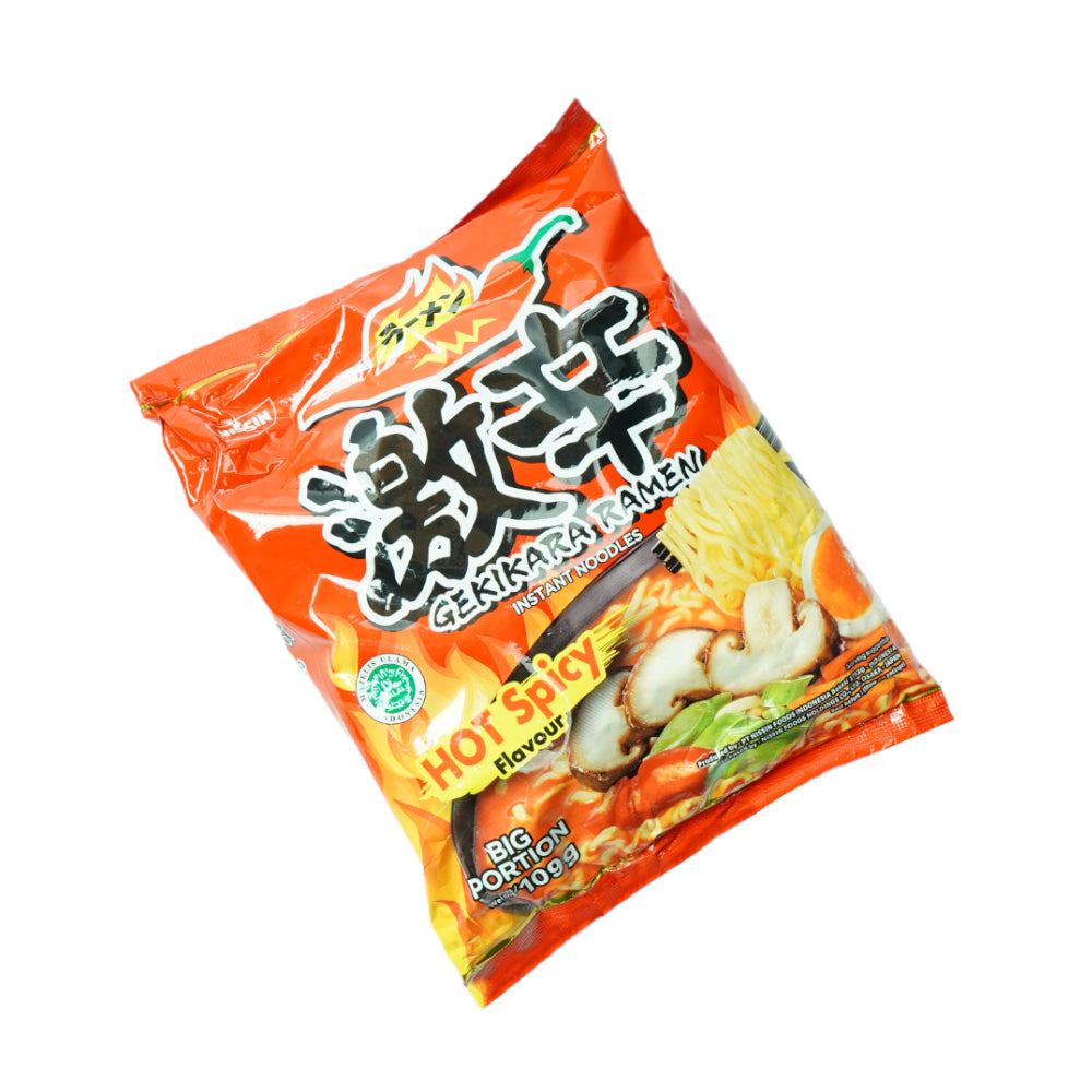 NISSIN GEKIKARA RAMEN NOODLES HOT MUSHROOM 109 GM