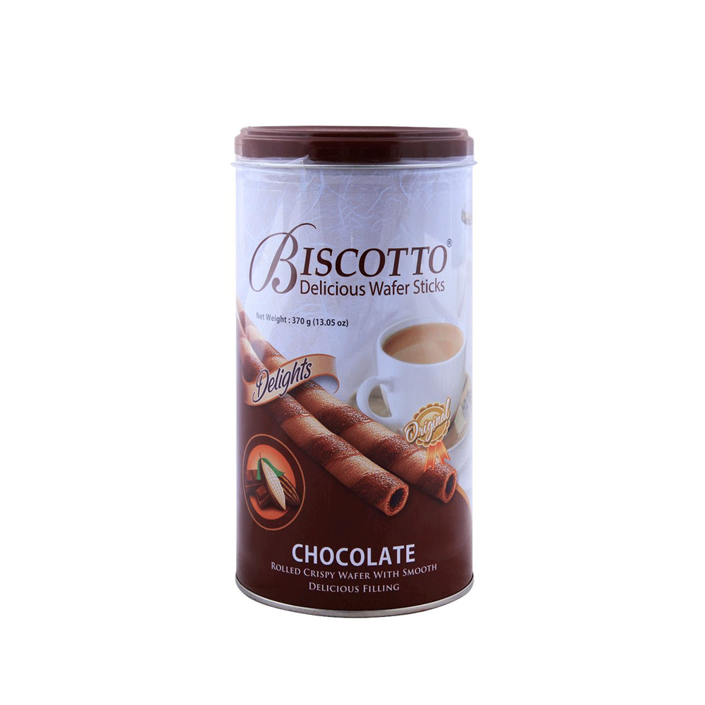 BISCOTTO WAFER STICKS CHOCOLATE DELIGHTS 370 GM