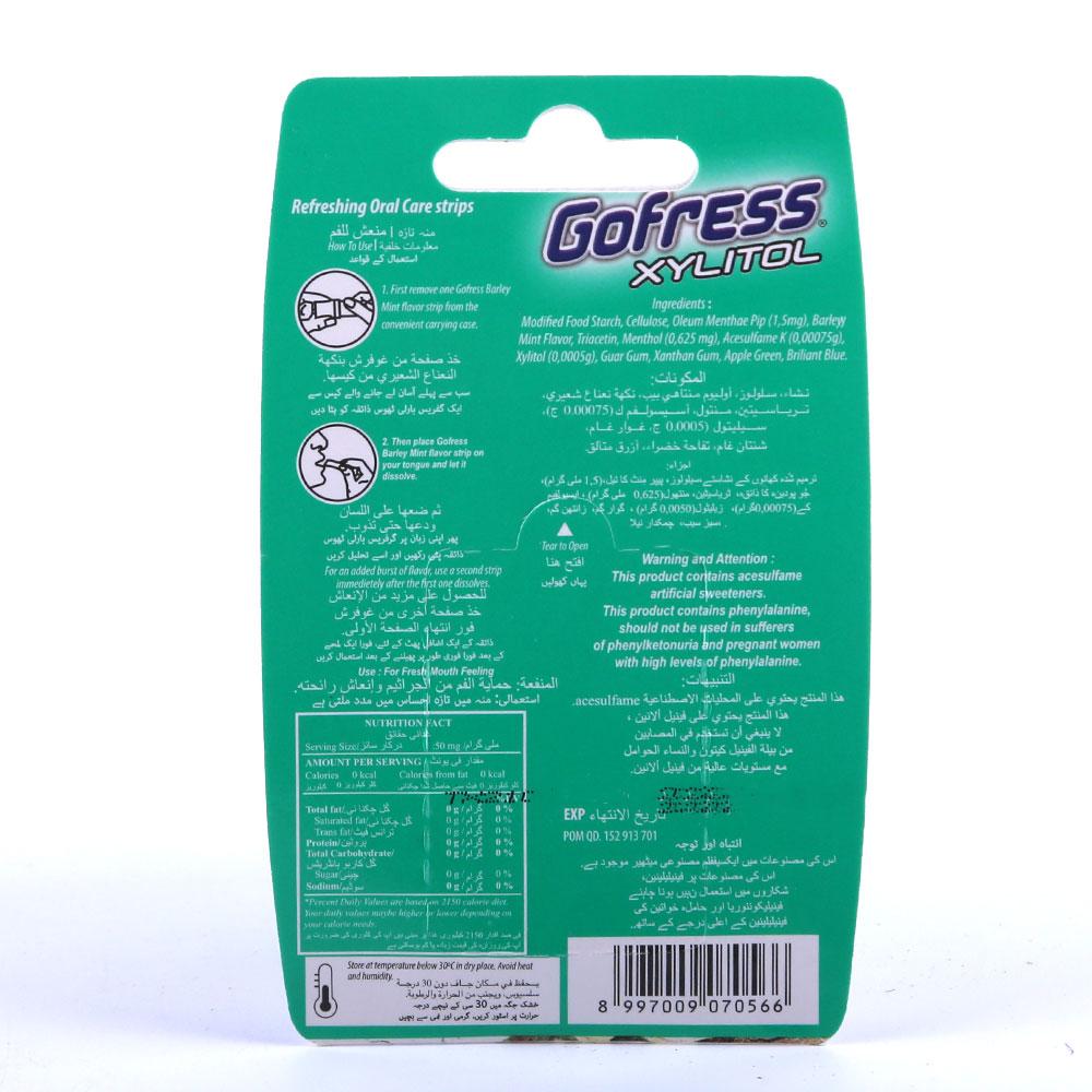 GOFRESH XYLITOL BARLEY MINT FLAVOUR 24 STRIPS