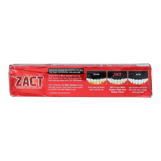 ZACT TOOTH PASTE STAIN FIGHTER WITH TEA AND COFFEE 190 GM