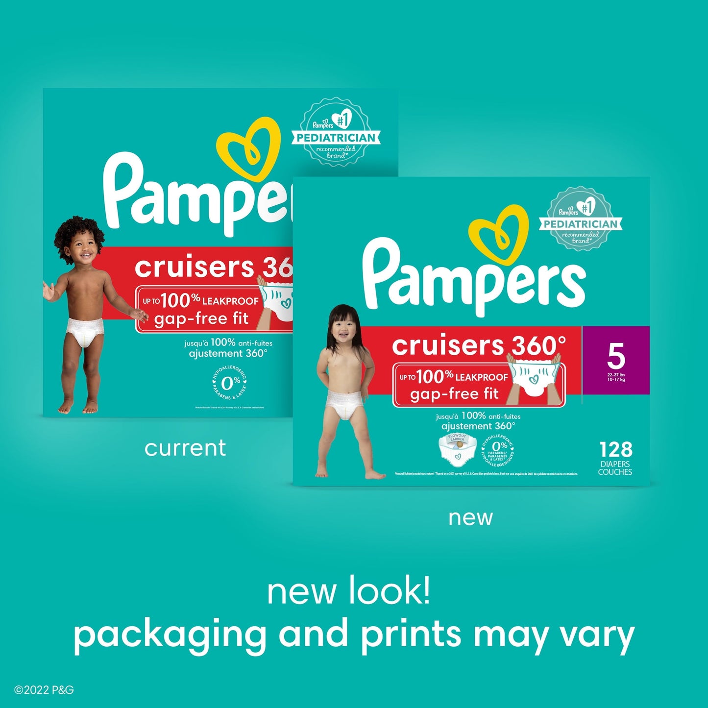 Pampers Cruisers 360 Diapers Size 7, 66 Count