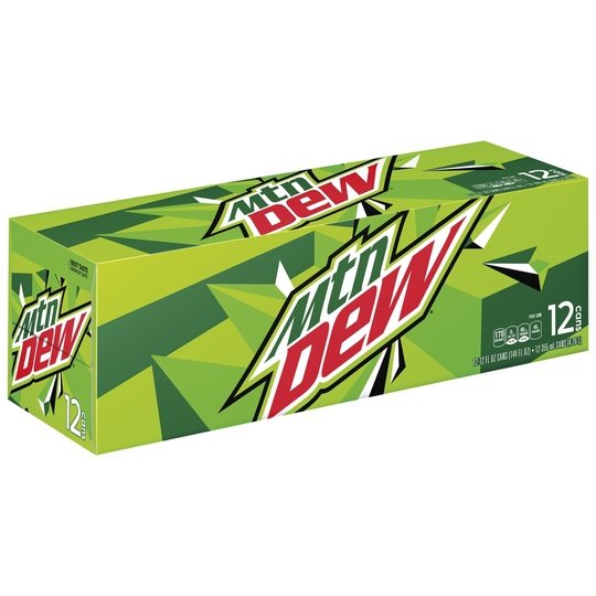 Mountain Dew Citrus Soda Pop, 12 oz, 12 Pack Cans