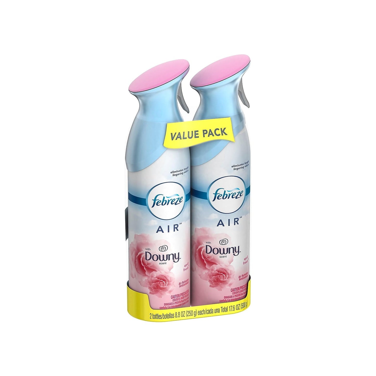 Febreze Odor-Fighting Air Freshener, with Downy Scent, April Fresh, Pack of 2, 8.8 fl oz each